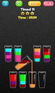 果汁液体分类拼图游戏